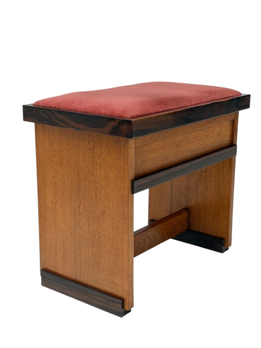 Art Deco Modernistl Stool by Hendrik Wouda for Pander, 1924